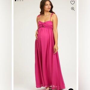 Pinkblush maternity maxi dress